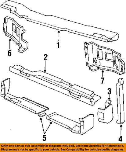 Gm oem 12356851 front bumper-impact bar bracket