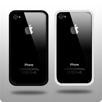 Bumper case black and white for apple iphone 4 and 4s