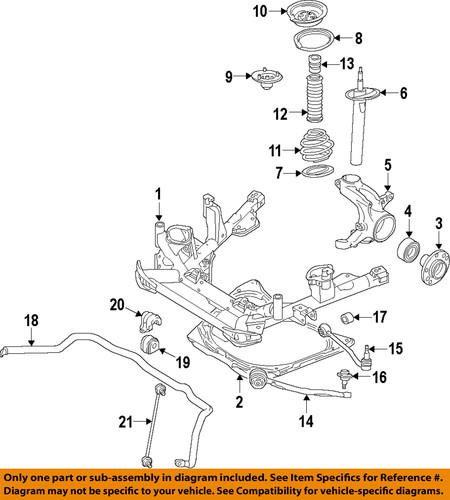 Bmw oem 31103443127 suspension control arm/control arm