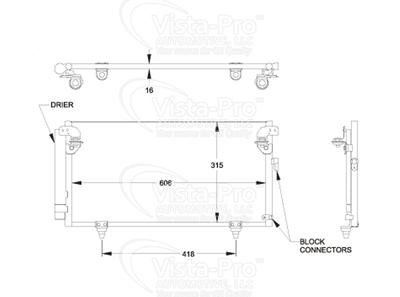 Visteon 6614 a/c condenser-ac condenser