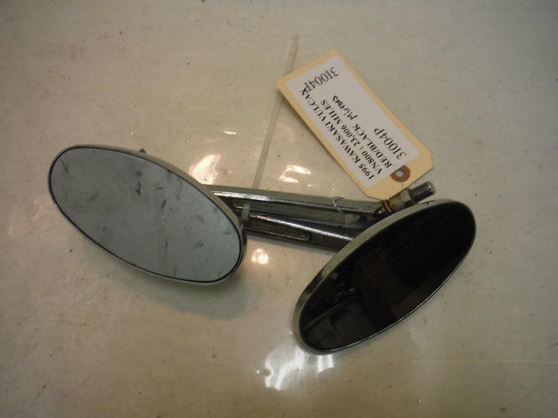 1995 kawasaki vulcan 800 oem rear view mirror pair right left chrome vn800