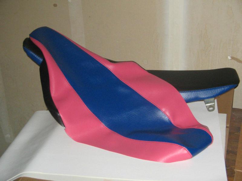 New 2001-2008 suzuki rm250 seat covers pink and blue 