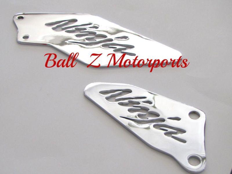 Kawasaki chrome zx-10 zx10 zx10r heel guards! 06,07,08,09,10,2006,2008,2009,2010