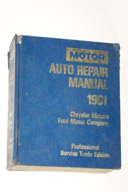 1988, 1989, 1990, 1991 motor auto repair manual, chrysler, ford