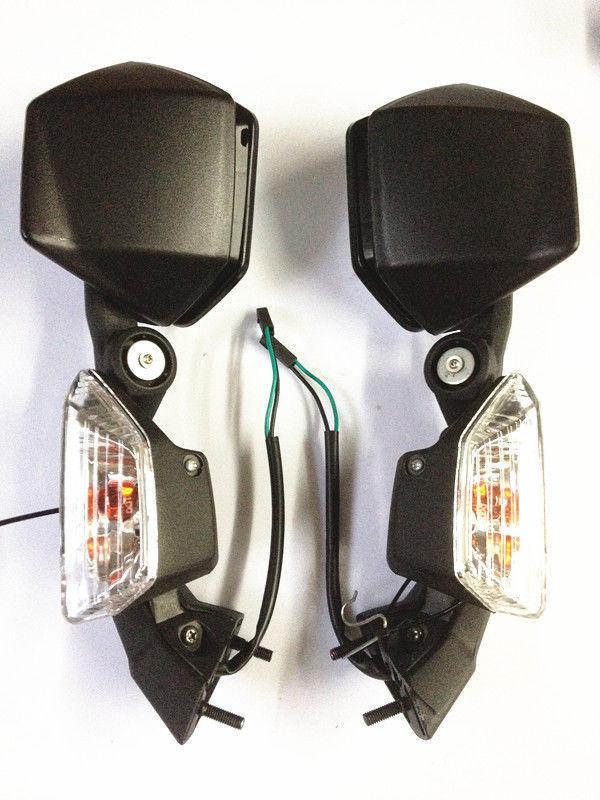 Ninja zx10r zx-10r rear view integrated turn signals mirrors 08 09 10 2008-2010