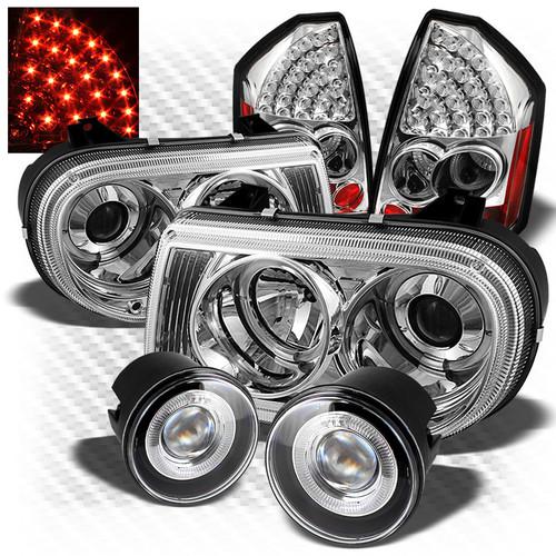 05-07 300c projector headlights + led perform tail lights + projector fog lights