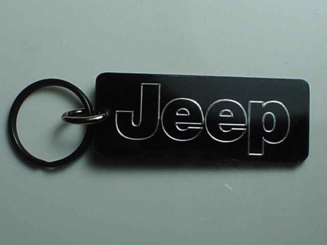 Jeep key chain black/chrome wrangler laredo cherokee  rubicon