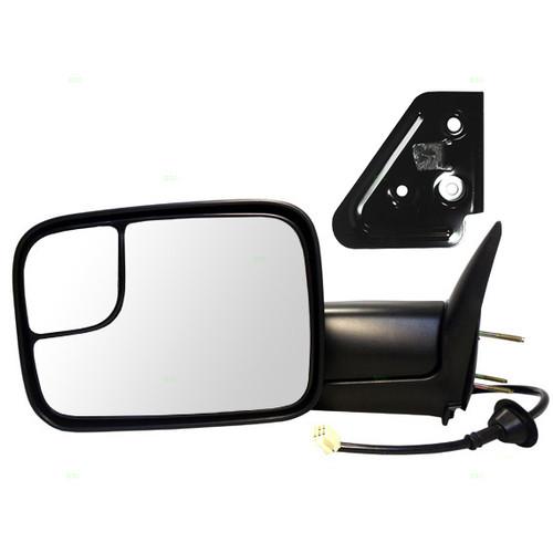 New drivers power tow towing mirror glass housing heat heated dodge truck