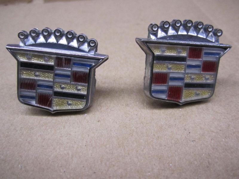 Cadillac emblem ornament oe  crest with pins set of 2 deep color