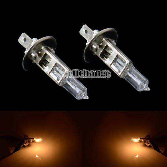 W3le 2 x h1 xenon-halogen 3500k car light bulbs headlight 55w 12v super white