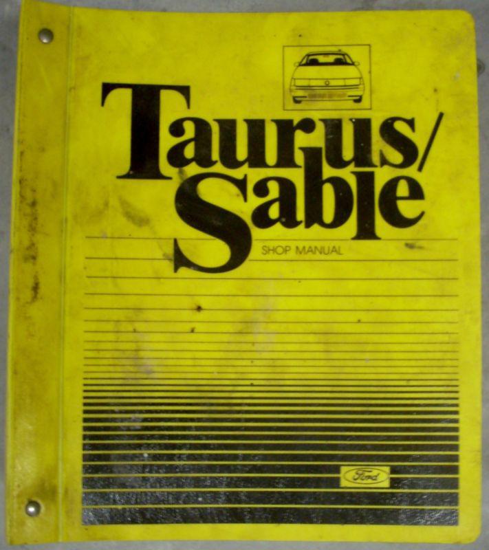 1986 ford taurus mercury sable dealer shop service repair manual book