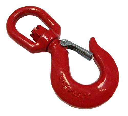 Swivel hooks w/ latch. 2 ton. 8mm. ( 2 pcs )