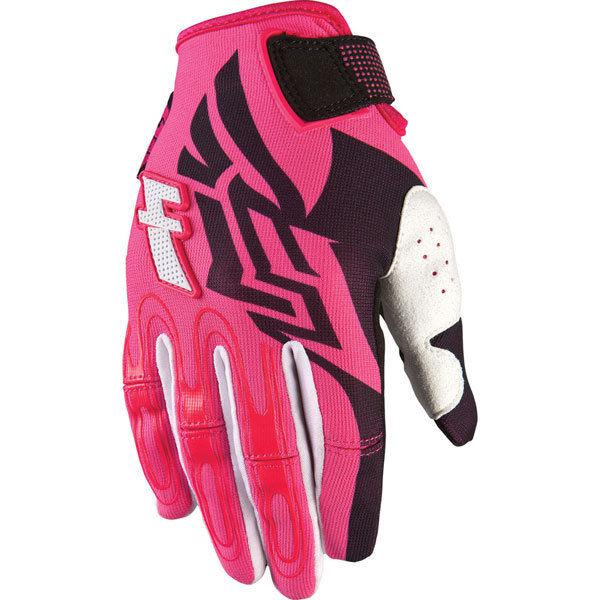 Black/pink xl fly racing kinetic women's glove 2013 model