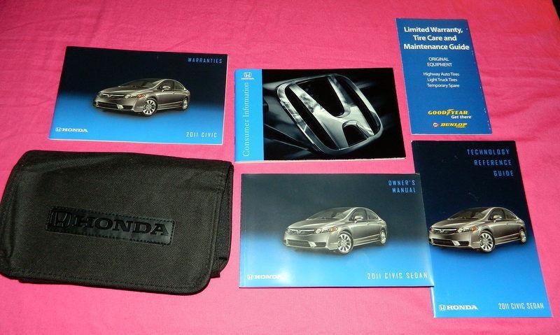 2011 honda civic sedan owners manual guide book kit handbook oem dx lx ex si