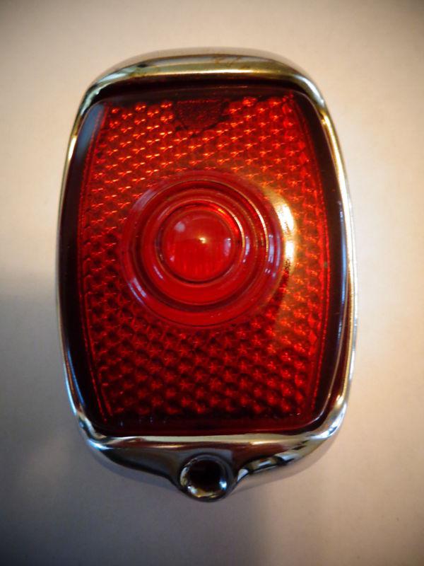 Vintage chevrolet tail light bezel & lens - 1937 1938 car - 1940 -1953 truck