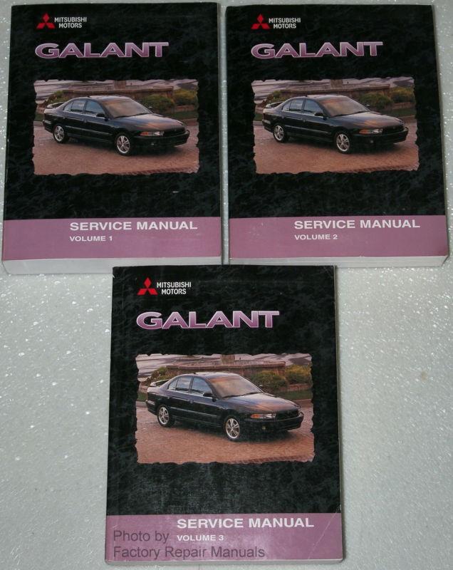 1999 2000 mitsubishi galant factory service manual 3 vol set dealer shop repair