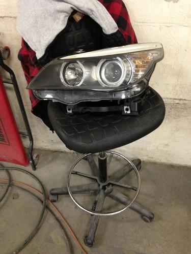 2008 2009 2010 bmw 5 series left halogen headligjt headlamp good used oe