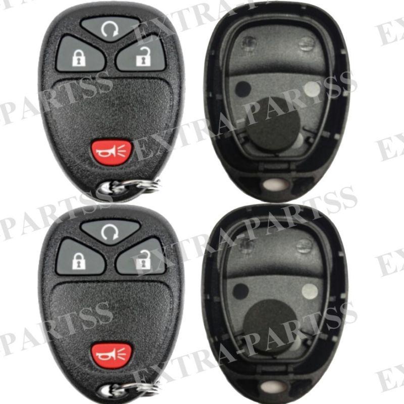 2 new replacement keyless remote key fob clicker shell case pad repair 15114374