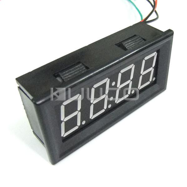 0.56" red led clock car motorcycle digital electronic time watch 24 hour mode