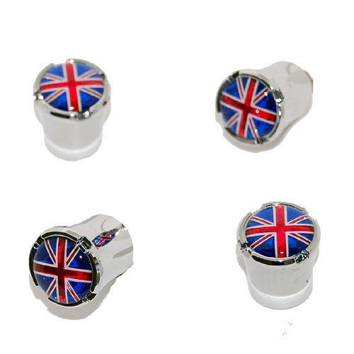 British flag valve stem caps usa made - free shipping