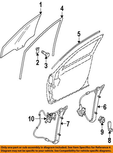 Mazda oem bp4k59590a window regulator