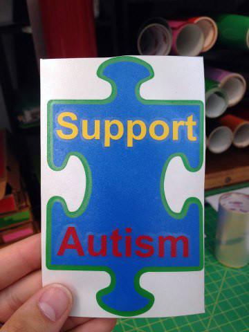 Autism support decal window sticker decal