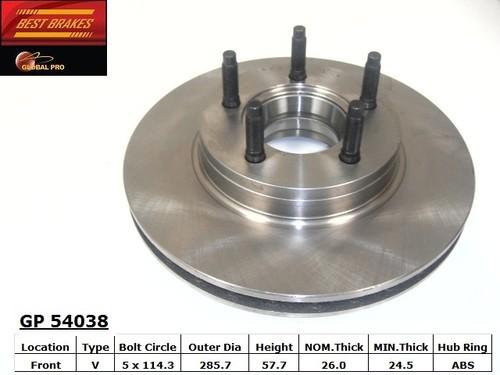 Best brakes usa gp54038 front brake rotor/disc-disc brake rotor