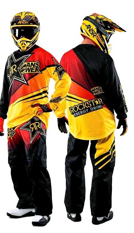 Answer rockstar gear set jersey pant gloves rockstar new 2014 motocross atv 