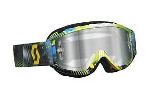 New scott 89si pro w/ clear works lens youth goggles,tangent blue/green,one size