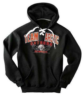 Orange team arctic cat lace up hoodie l xl 2xl 5243-654 5243-656 5243-658