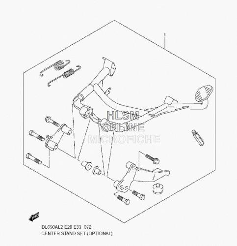 Suzuki 42100-06860 dl65 center stand 12