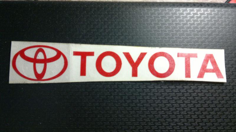 Toyota red sticker decal 5,9"x1,2"