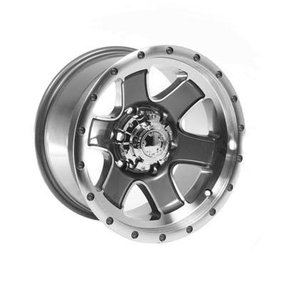 Summit racing nomad diamond cut wheel 15"x8" 6x5.5" bc set of 4