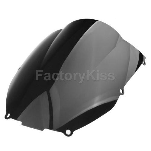 Gau new black windshield windscreen for kawasaki zx 6r 636 2001 2002 #517