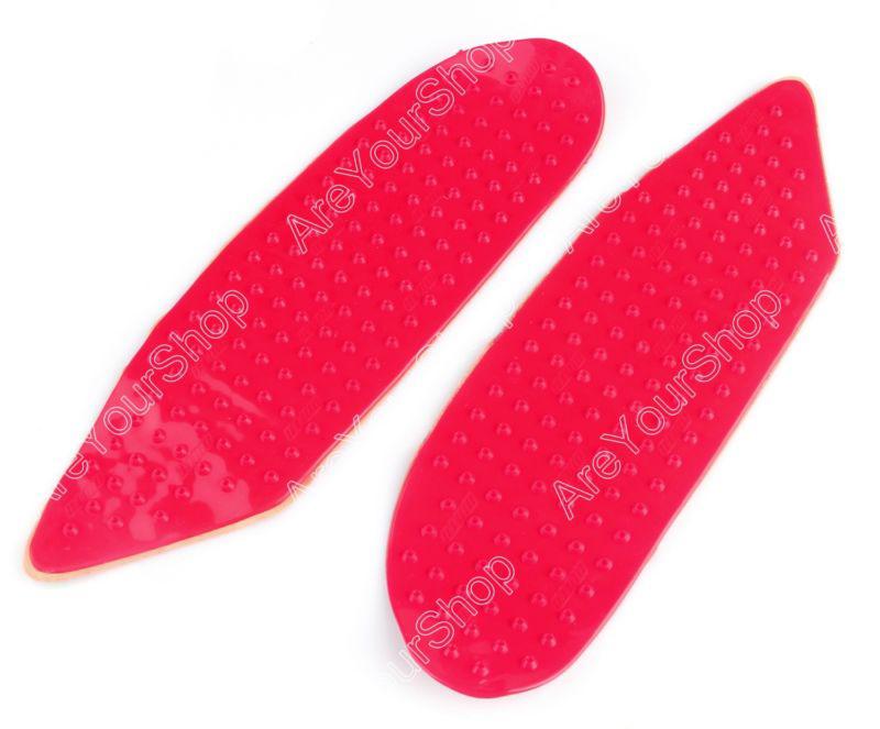 Tank traction pad side gas knee grip protector 3m suzuki gsxr600 2006-2007 red