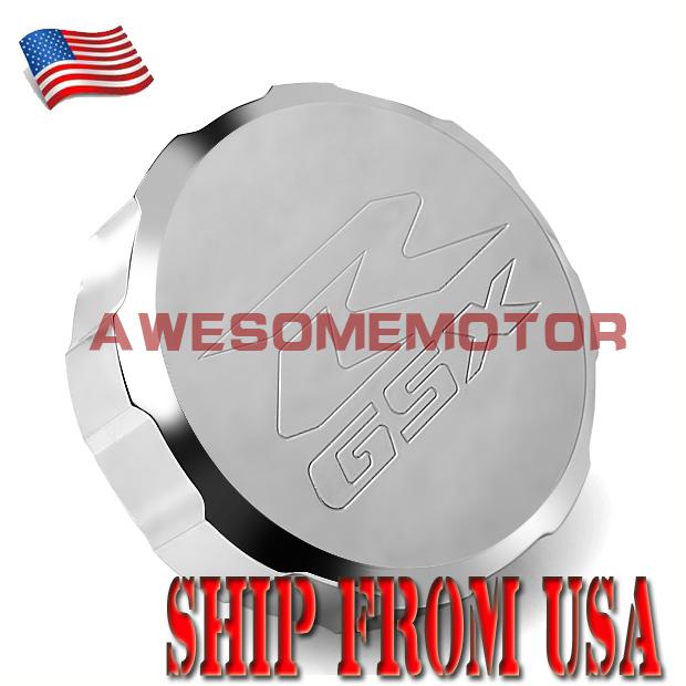 Us motorcycle brake reservoir cap tank cover for suzuki gsxr 600 750 1000 silver