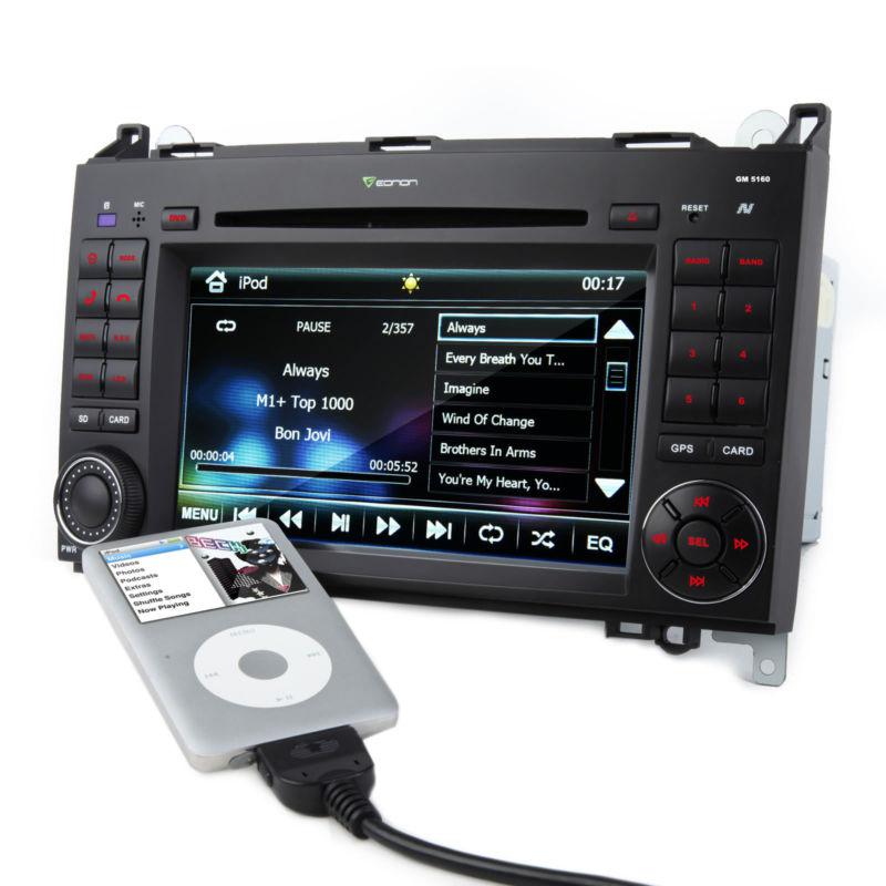 Headunit mercedes-benz a b class 7"u dash car dvd player gps nav touch radio usb