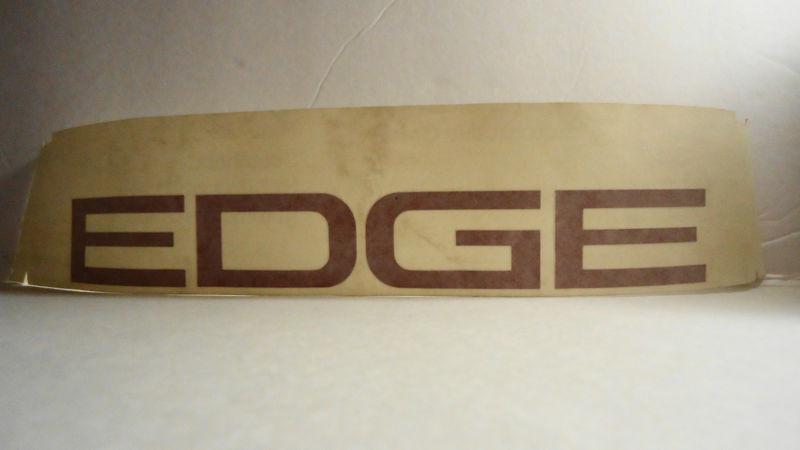 New genuine oem ford "edge" decal orange 2001-03 1l5z-16720-kab 11 3/8"x1 5/8"