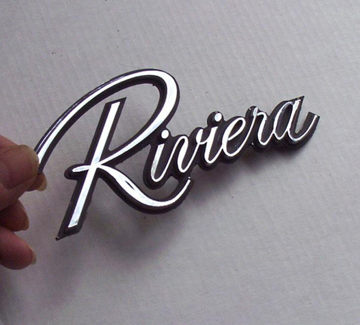 1980's buick riviera fender emblem nice oem original