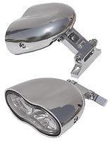 Wave headlight chrome