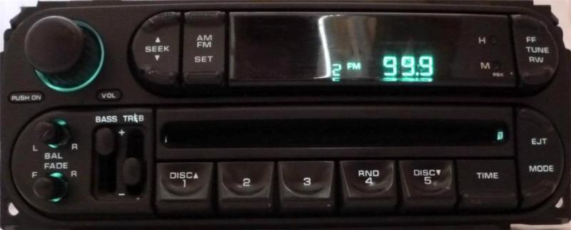 03-05 dodge durango ram caravan intrepid wrangler oem am/fm cd player radio!