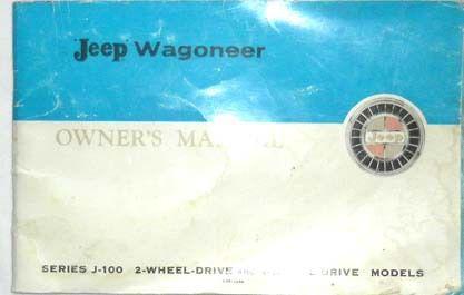 1965 jeep wagoneer owners manual original 