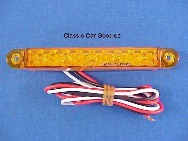 1932-1934 ford spreader bar replacement "amber led" (2) 1933 12v