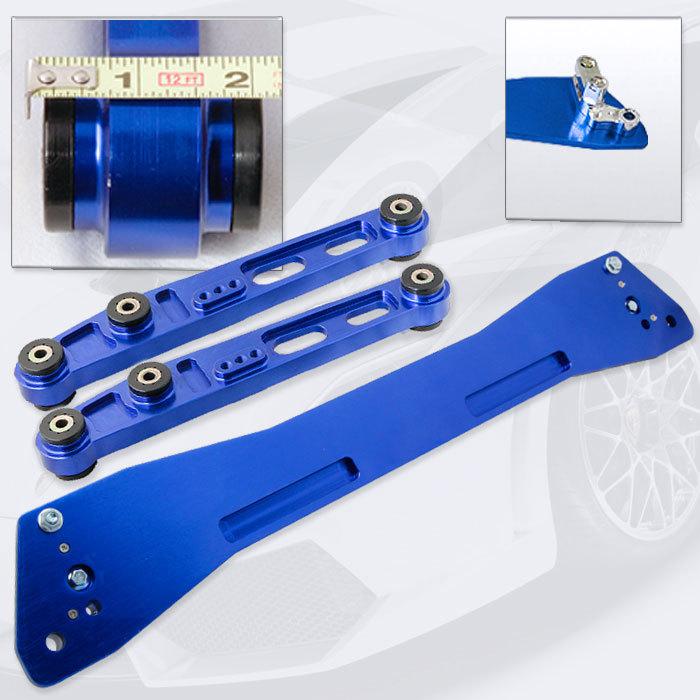 92-95 civic 94-01 integra blue subframe brace rear lower control arm lca arms 93