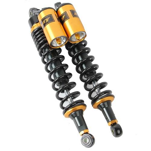 Black and gold 380mm round hole shock absorber replacement fits for motorcycle