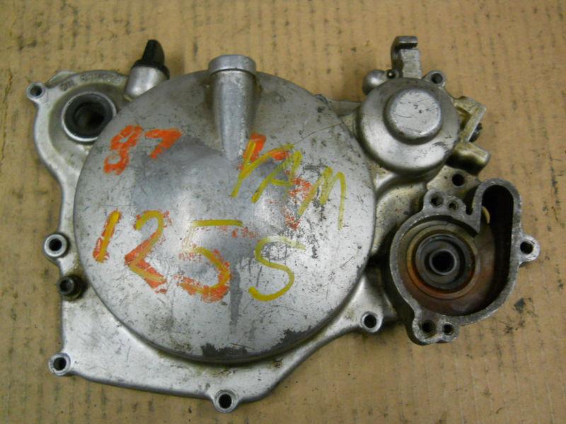 1986 yamaha yz125s engine clutch cover 86 yz 125 yz-125 oem stock original 