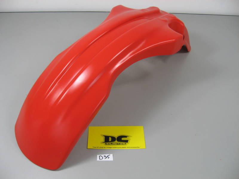 New red front fender 1983-1987 honda xl600 xl600r plastic mud guard     #d35