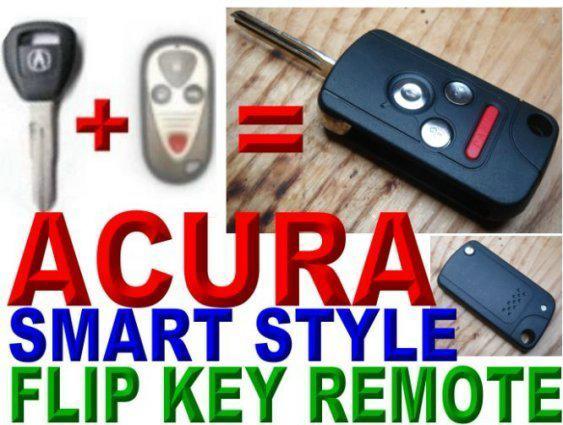 04~08 acura tsx smart style flip transponder chip keyless entry key remote fob