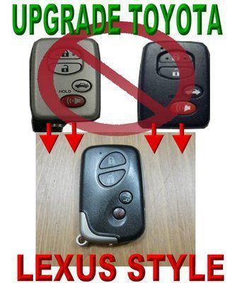 Upgrade toyota smart key to lexus "shell only" keyless entry transmitter remote