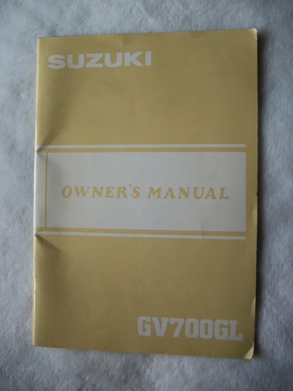 1984 84 1985 85 suzuki gv700gl gv700 gl gv 700 owners manual original bike  nice